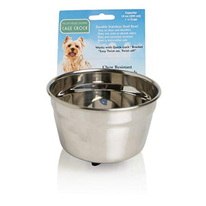Lixit Stainless Steel Crock Bowl - 10 oz
