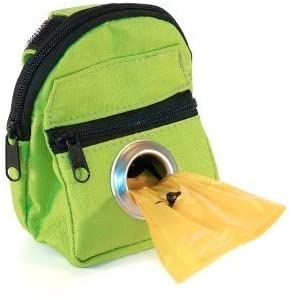 Lola Bean Green Backpack Dispenser & P/U Pet Waste Bags Pooch  