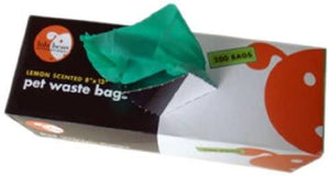 Lola Bean Large 8"x13" P/U Pet Waste Bags (Lemon) - 200 Count