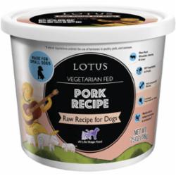 Lotus Frozen Raw Grain-Free Pork Frozen Dog Food - 25 Oz
