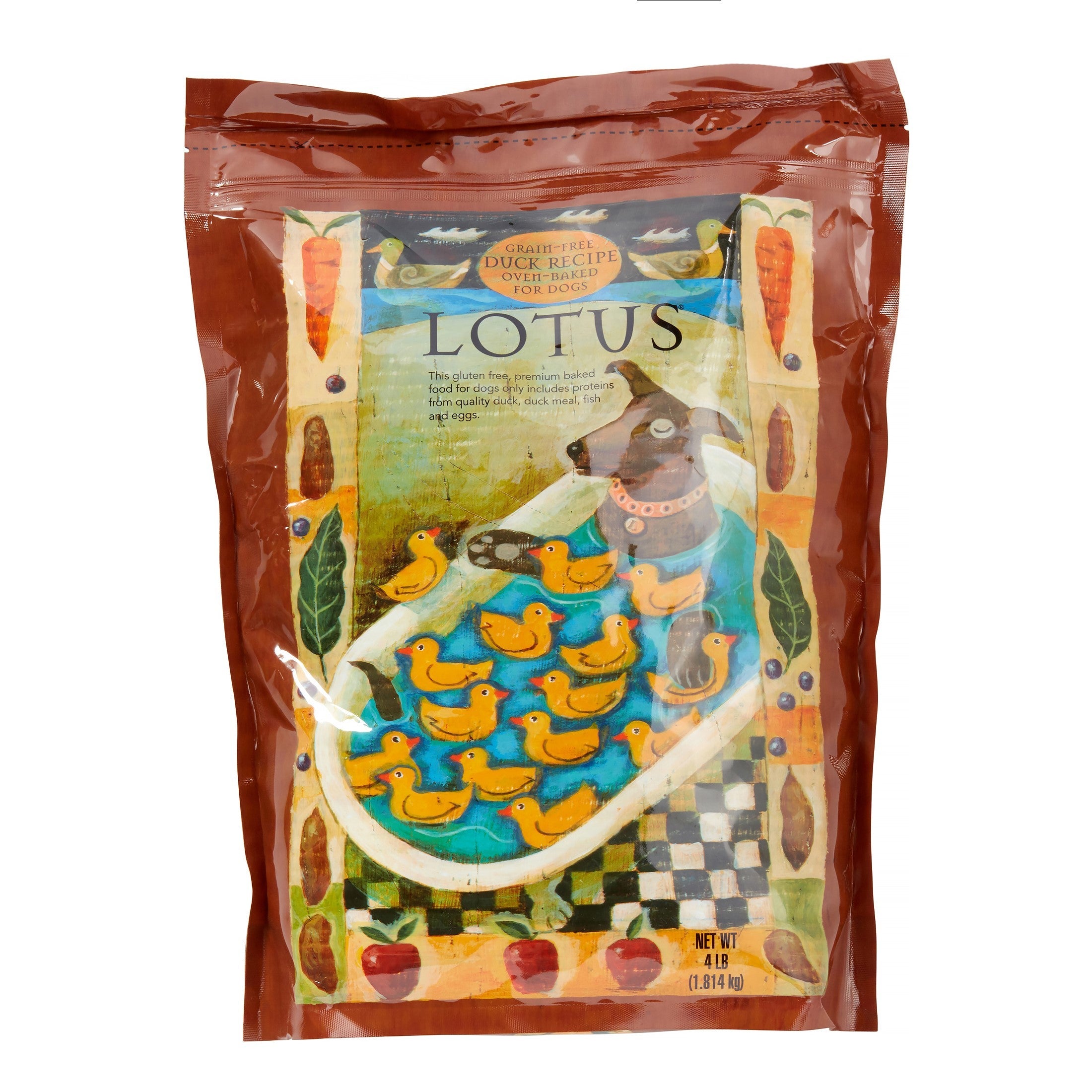 Lotus Grain-Free Adult Duck Sweet Potato Dry Dog Food - 4 lbs  