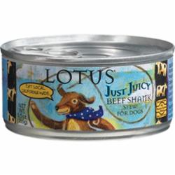 Lotus Grain-Free Just Juicy Beef Shank Canned Dog Food - 5.5 Oz - Case of 24