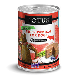 Lotus Grain-Free Loaf Beef Canned Dog Food - 12.5 Oz - Case of 12