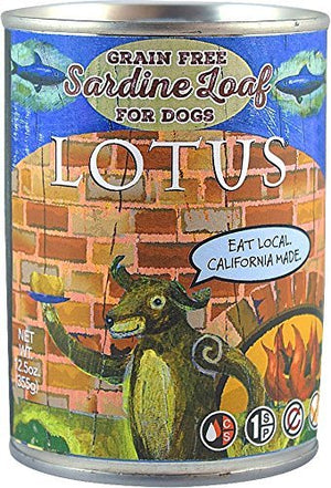 Lotus Grain-Free Loaf Sardine Canned Dog Food Canned Dog Food - 12.5 Oz - Case of 12