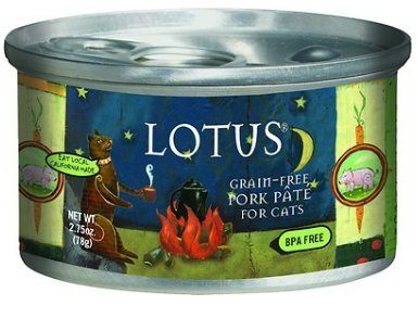 Lotus Pate Grain-Free Pork Canned Cat Food - 2.75 Oz - Case of 24