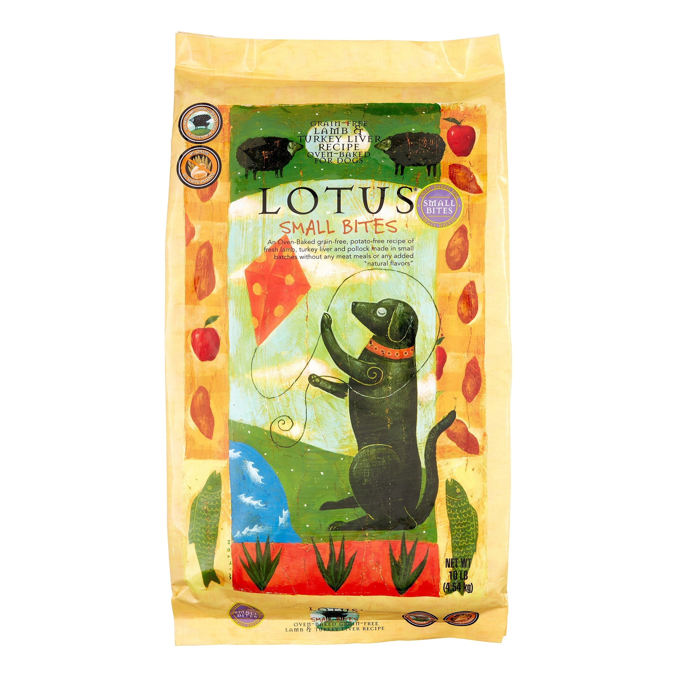 Lotus Small Bites Grain-Free Lamb Turkey Dry Dog Food - 10 lbs  