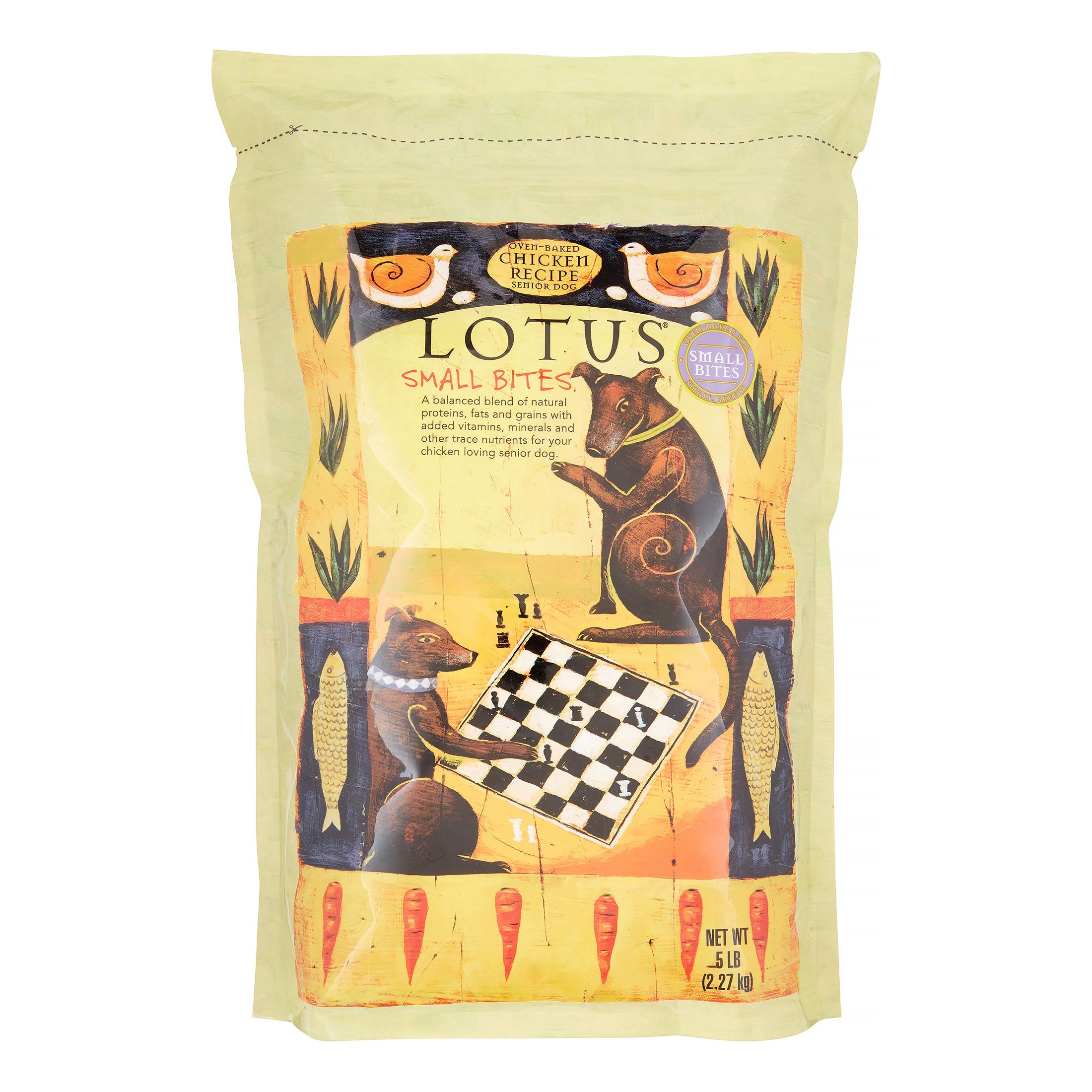 Lotus Small Bites Senior Chicken Dry Dog Food - 5 lbs  