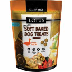 Lotus Soft Baked Grain-Free Dog Treats Duck - 10 Oz  