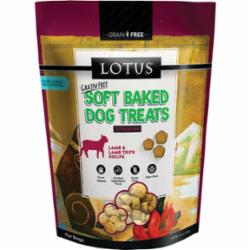 Lotus Soft Baked Grain-Free Dog Treats Lamb TRIPE - 10 Oz