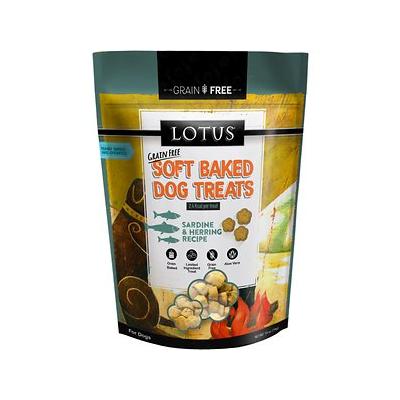 Lotus Soft Baked Grain-Free Dog Treats Sardine Herring - 10 Oz