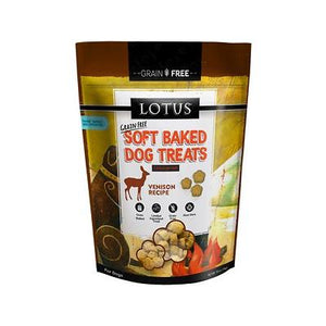 Lotus Soft Baked Grain-Free Dog Treats Venison - 10 Oz