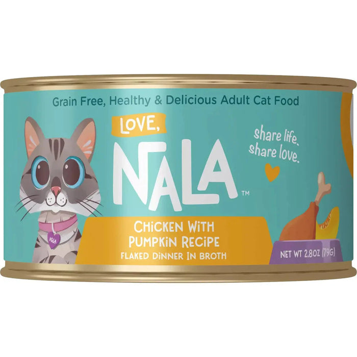 Love Nala Chicken and Pumpkin Flaked Canned Cat Food - 2.8 Oz - Case of 12