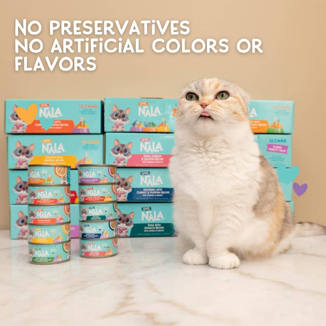 Love Nala Flaked Canned Cat Food - Variety Pack - 2.8 Oz - Case of 12  