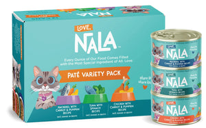 Love Nala Pate Canned Cat Food - Variety Pack - 2.8 Oz - Case of 12