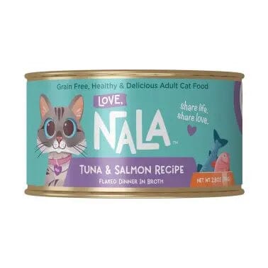 Love Nala Salmon Tuna Tom Flaked Canned Cat Food - 2.8 Oz - Case of 12  