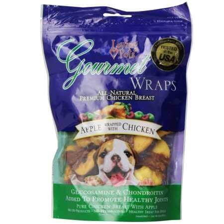 Loving Pets Gourmet Wraps with Glucosamine & Chondroitin Natural Dog Chews - Apple and ...
