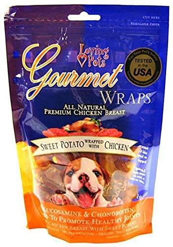 Loving Pets Gourmet Wraps with Glucosamine & Chondroitin Natural Dog Chews - Sweet Pota...