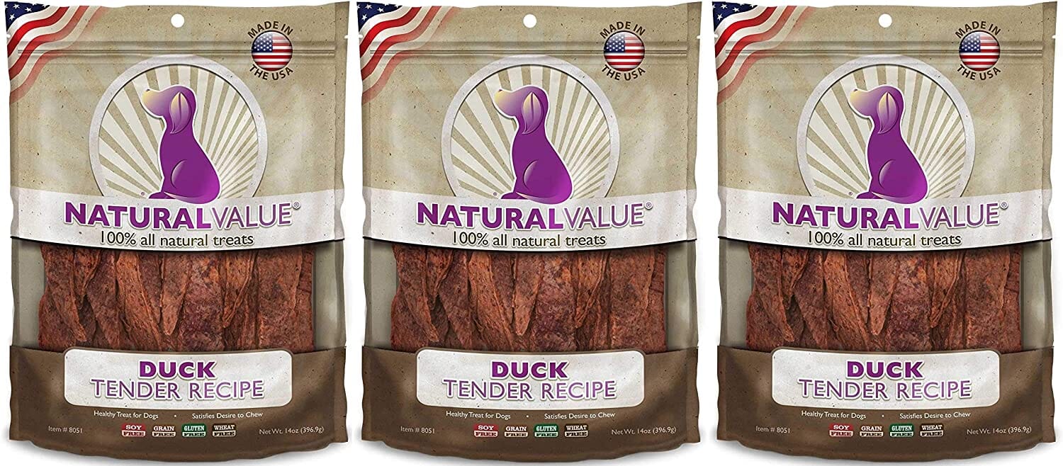 Loving Pets Natural Value USA Tender Recipe Natural Dog Chews - Duck - 14 Oz  