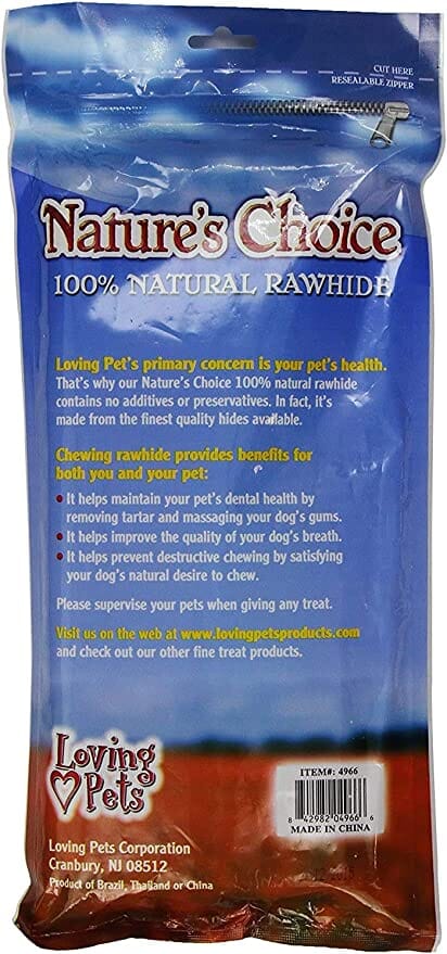 Loving Pets Nature's Choice Rawhide Munchy Stick Value Pack Natural Dog Chews - Assorte...