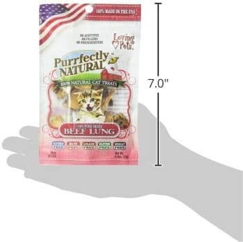 Loving Pets Purely NaturalLung Cat Treats - Beef - .6 Oz  