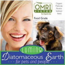 Lumino Organic 100% Food-Grade Diatomaceous Earth for Pets and People - 4 lb Bag  