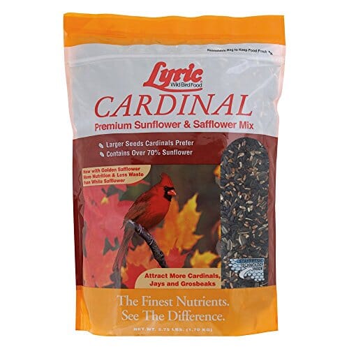 Lyric Cardinal Sunflower & Safflower Mix Wild Bird Food - 3.75 Lbs - 8 Pack  