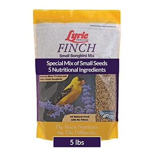 Lyric Finch Small Songbird Wild Bird Food Mix - 5 Lbs - 8 Pack