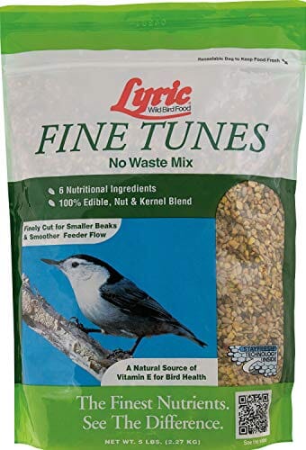 Lyric Fine Tunes No Waste Wild Bird Mix - 5 Lbs - 8 Pack  