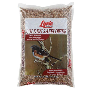 Lyric Golden Safflower Wild Bird Food - 5 Lbs - 8 Pack