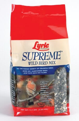 Lyric Supreme Wild Bird Food Seed Mix - 4.5 Lbs - 8 Pack  