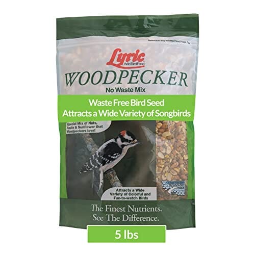 Lyric Woodpecker No Waste Wild Bird Food Mix - 5 Lbs - 8 Pack  