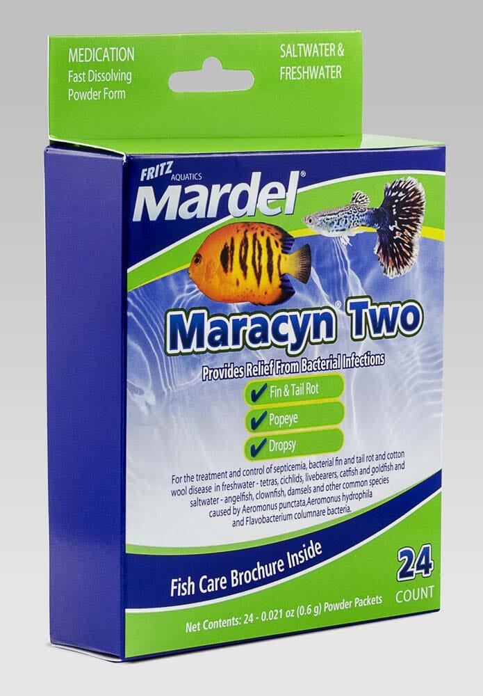 Mardel Maracyn 2 Antibacterial Medication - 0.021 Oz - 24 Count  