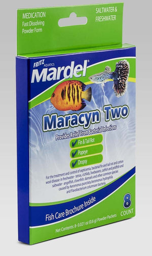 Mardel Maracyn 2 Antibacterial Medication - 0.021 Oz - 8 Count