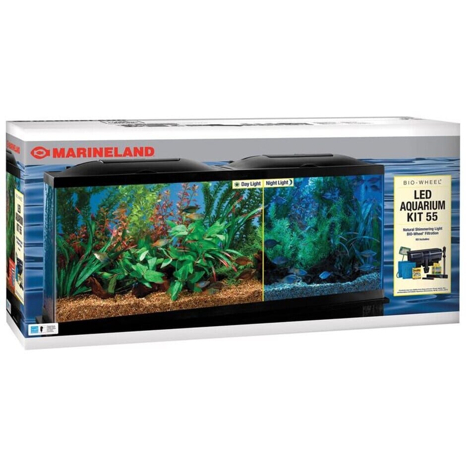 Marineland Bio-Wheel LED Aquarium Kit Aquatics Starter Kits - 55 Gal - 48 X 13 X 20  