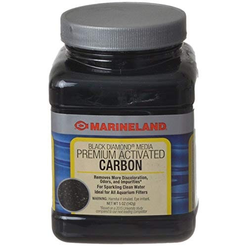 Marineland Diamond Black Activated Carbon Aquarium Filter Media Additives - 5 Oz  