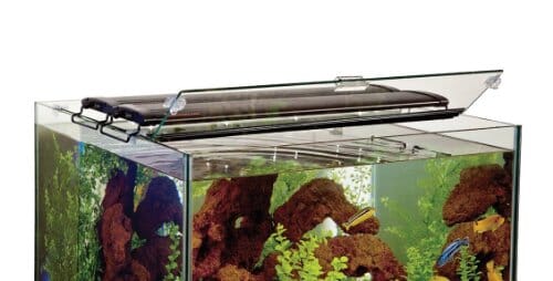 Marineland Hinged with Clips Aquarium Glass Canopy - 18 X 18 In  