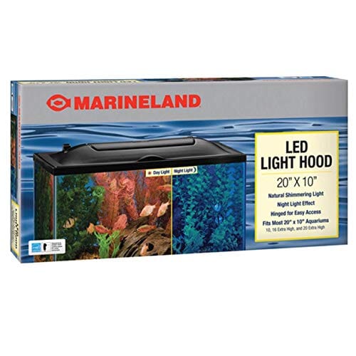 Marineland LED Aquarium Hood Aquarium Black - 20 X 10 In  