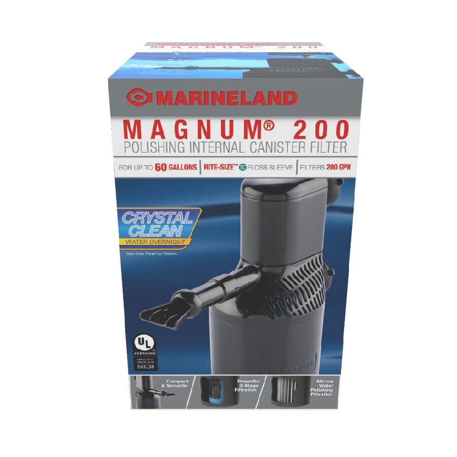 Marineland Magnum 200 Polishing Internal Aquarium Canister Filter - Up To 60 Gal  