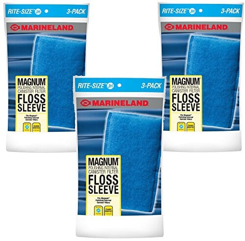 Marineland Magnum Polishing Internal Floss Sleeve Aquarium Filter Insert - Size Jh - 3 Pack  