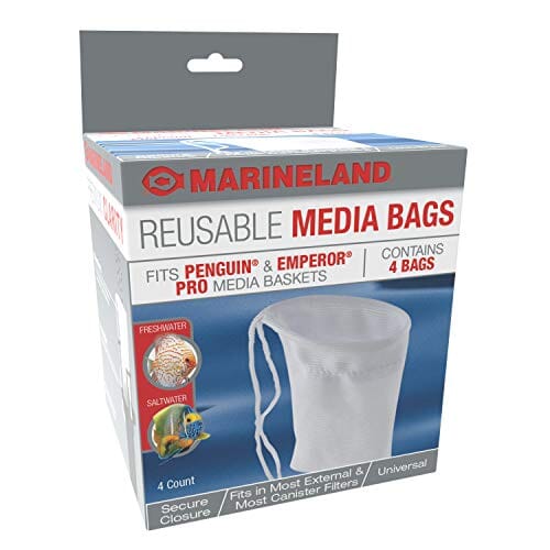 Marineland Reusable Media Bags Aquarium Filter Insert - 4 Count  