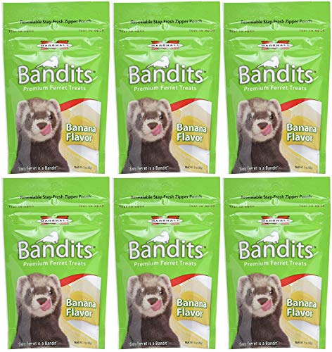 Marshall Bandits Premium Ferret Treat - Banana Flavor - 3 oz  