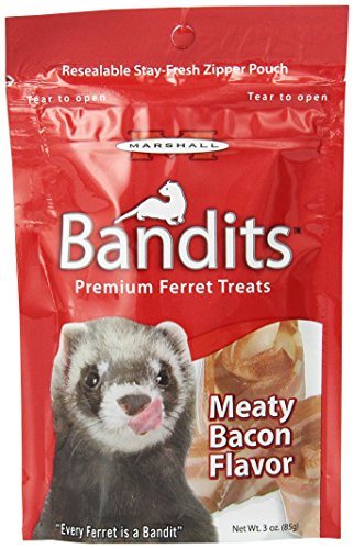 Marshall Bandits Premium Ferret Treat - Meaty Bacon - 3 oz