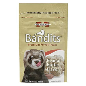 Marshall Bandits Premium Ferret Treat - Peanut Butter - 3 oz