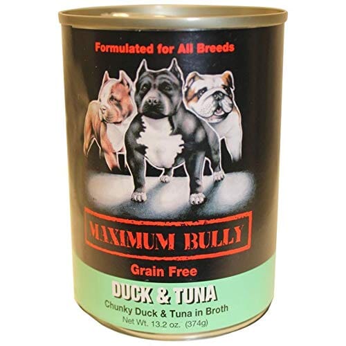Maximum Bully Canned Dog Food - Tuna/Duck - 13.2 Oz - Case of 12  