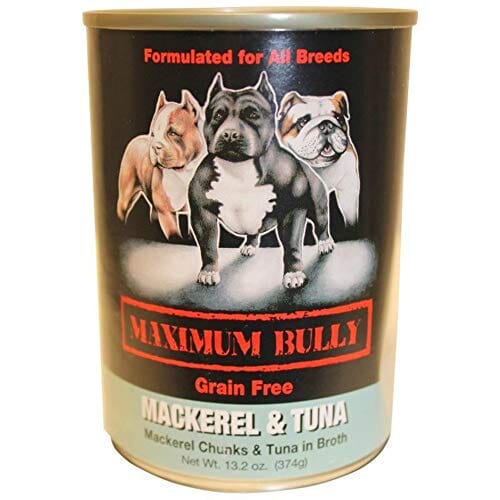 Maximum Bully Canned Dog Food - Tuna/Mackerel - 13.2 Oz - Case of 12