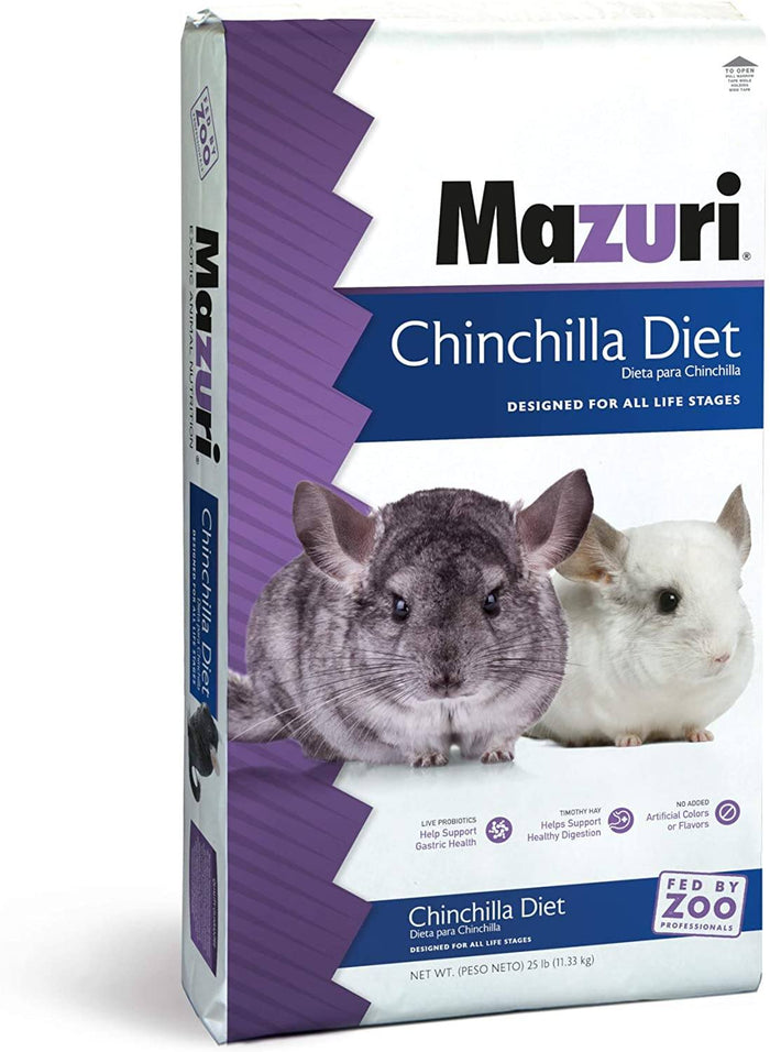 Mazuri Chinchilla Diet Small Animal Food - 25 lb Bag