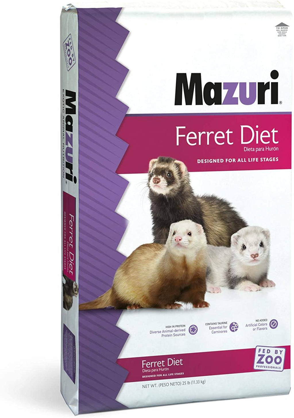 Mazuri Ferret Diet Small Animal Food - 25 lb Bag  