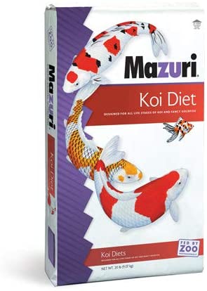 Mazuri Koi Platinum Bits Koi Fish Food - 20 lb Bag