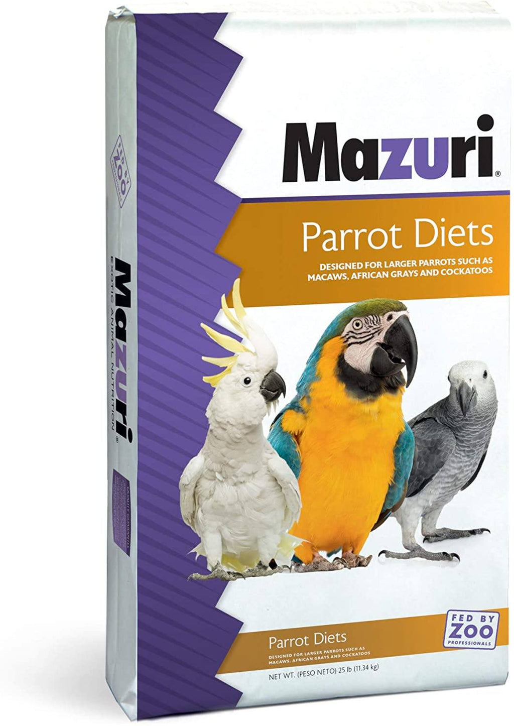 Mazuri Parrot Breeder Bird Food - 25 lb Bag  