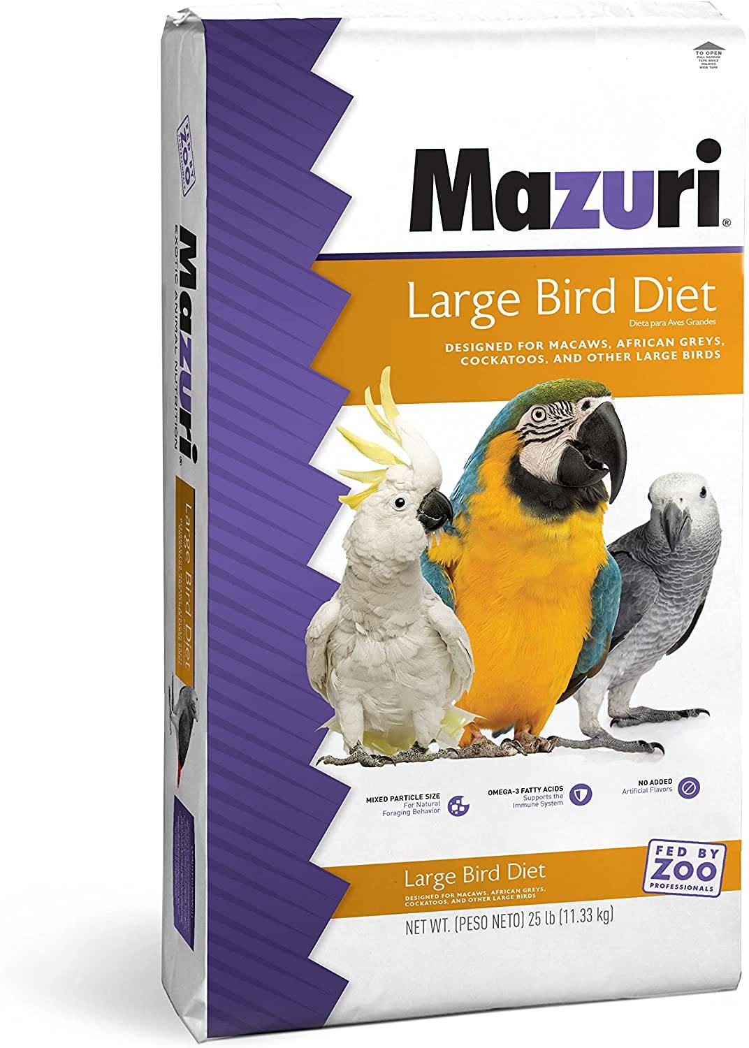 Mazuri Parrot Maintenance Bird Food - 25 lb Bag  